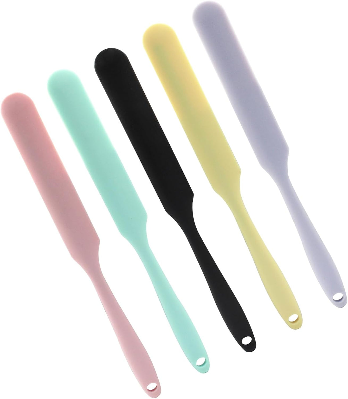5Pcs Silica Gel Jar Scraper Spatulas, Multi-Color