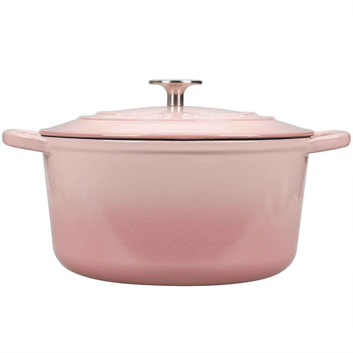 EDGING CASTING Enameled Cast Iron Dutch Oven with Sourdough Bread Baking Kit, Bread Dutch Oven with Lid, Includes Proofing Basket & Baking Tools, 5qt, Pink