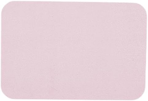 Thin Bath Mat, Small Bathroom Rugs Non Slip Washable, 16x24 Pink