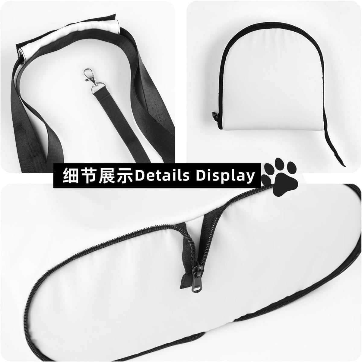 Polka Dots Pink Bow Dog Purse Carrier for Small Dogs Cats, Cute Portable Foldable Soft Sided Small Pet Carrier Tote Bag for Outdoor