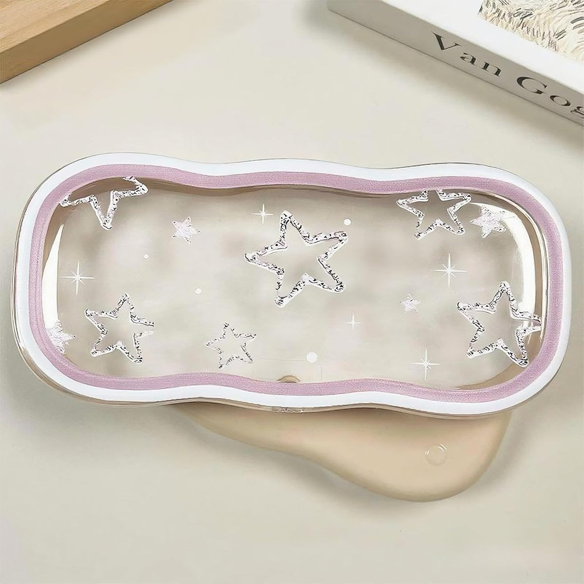 Glasses Case Hard Shell, Clear Eyeglass Case, Cute Holder for Sunglasses and Reading Glasses