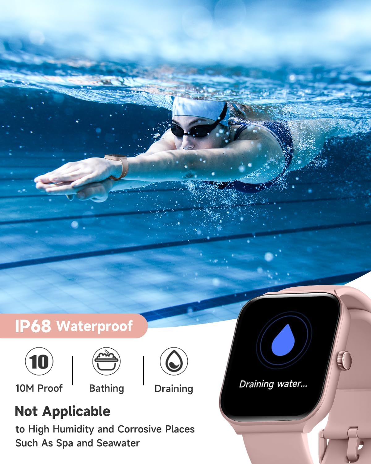 1.95" Smart Watch for Women with ALEXA, Fitness Watch for Android iOS Phone
