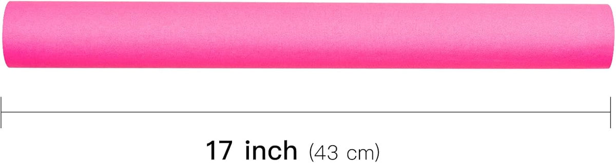 Pink Wrapping Paper Roll, Fluorescent Neon Solid Color Paper for Valentine, Birthday, Mother's Day, Wedding, Anniversary, Mini Roll, 17 inches x 32.8 Feet (47.23 sq.ft.)