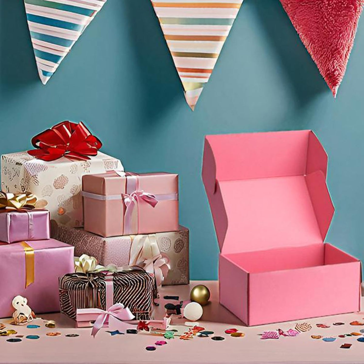 9x6x4 inch Pink Shipping Boxes for Small Business- Set of 25