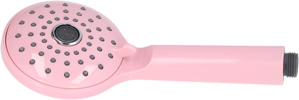 Pressurized Shower Head, Macaron color ABS Handheld Two Modes High Pressure Shower Sprayer, Anti-Clog Detachable Removable Showerhead Luxury Showerheads, 1 Min Installation(Pink)