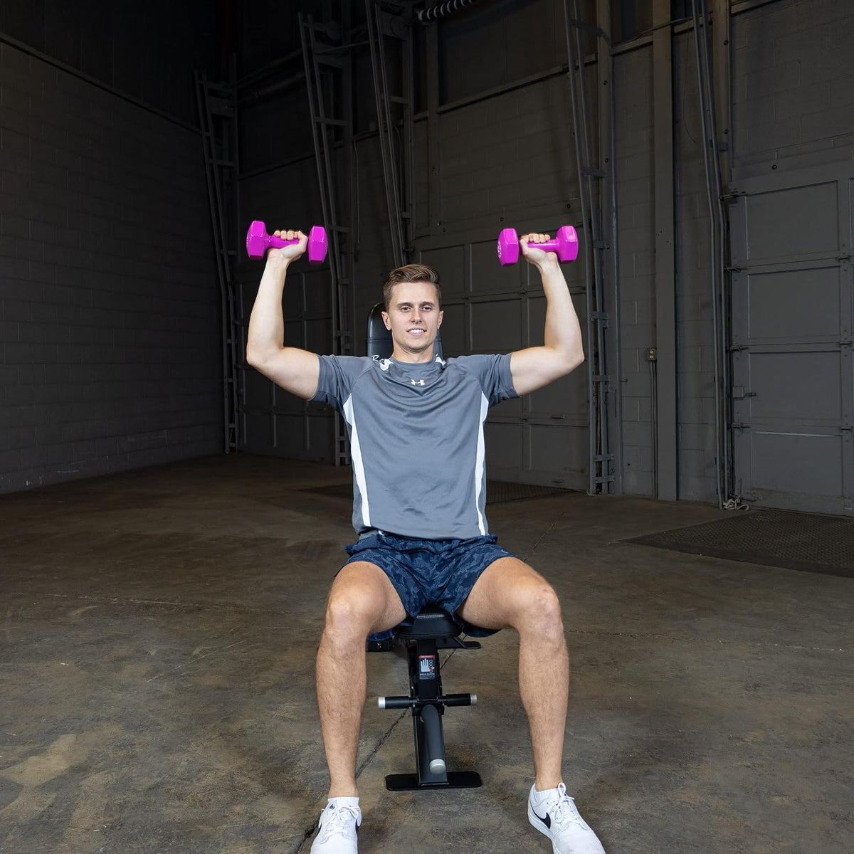 Tools BSTVD12PR Vinyl Dumbbell, Pink, 12lbs, Pair