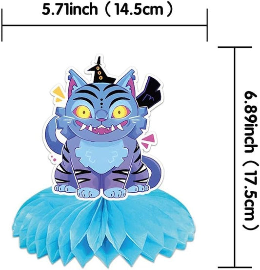K Pop Demon Birthday Party Supplies , 9Pcs Honeycomb Centerpieces for Toy K Pop Demon Decorations, Double Sided Table Decorations Centerpieces Party.