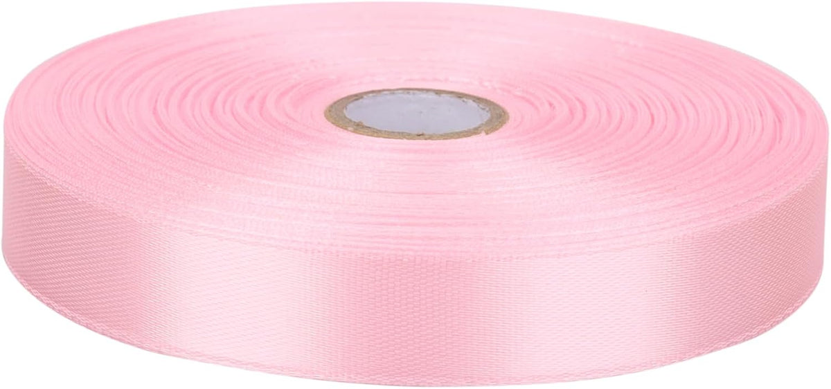5/8 inches 50 Yard Light Pink Satin Ribbon for Gift Wrapping, Wedding, Crafts, Christmas,Easter, Floral, Hair, Invitation Decorations and More