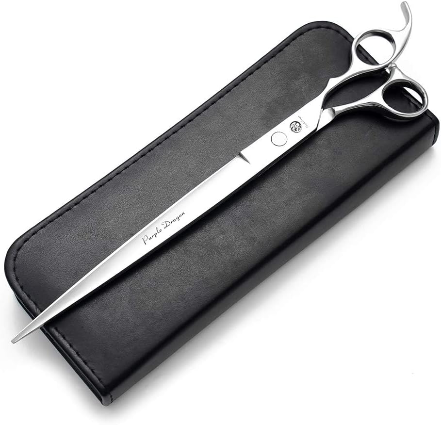 Purple Dragon 5"/5.5"/6"/6.5"/7"/7.5"/8"/9"/10" Sharp Edge Hair Cutting Shears Pet/Puppy/Cat Grooming Scissors with Bag - Perfect for Barber or Dog Groomer