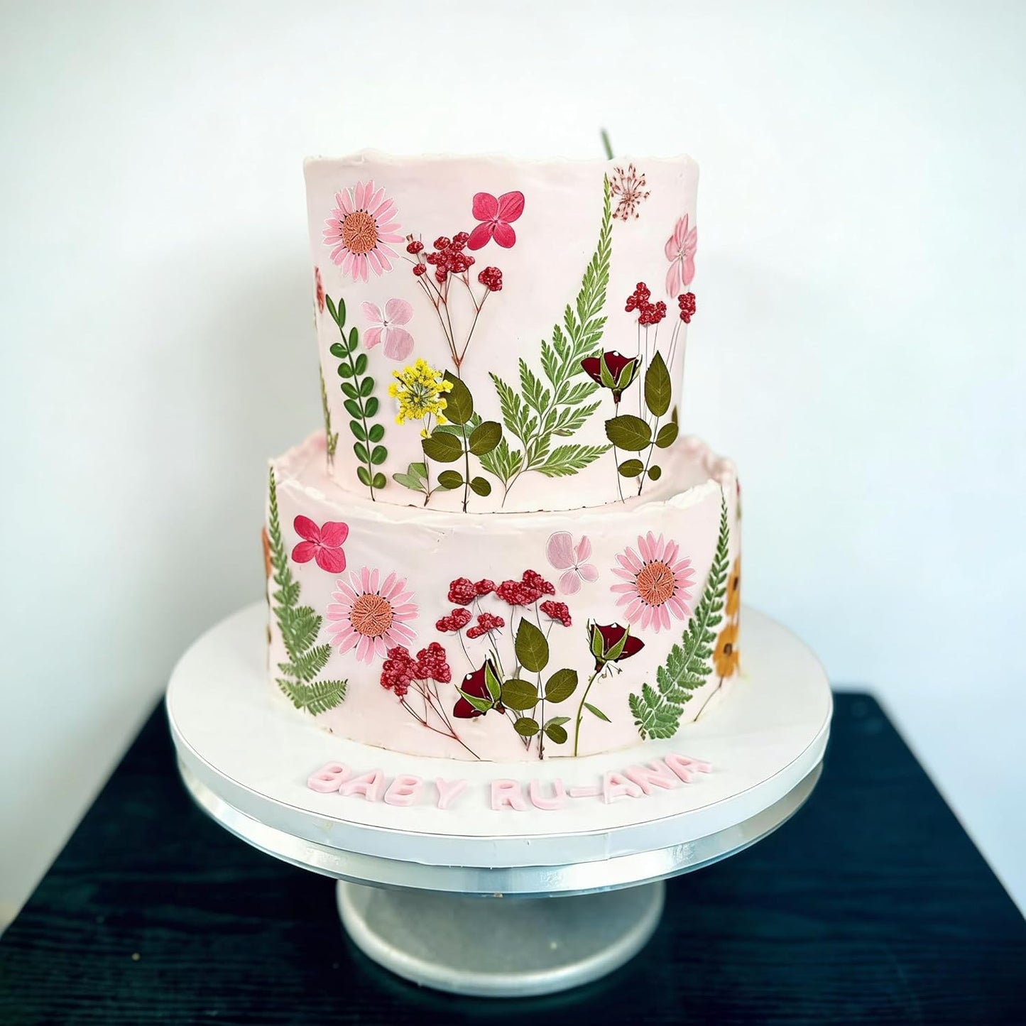Wildflower Cake Topper Wildflower Bridal Shower Wedding Party Pressed Dried Flowers Cake Decorations Baby In Bloom Baby Shower Spring Floral Birthday Party Supplies