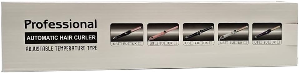 SdBeauty 1 Inch Automatic Rotating Curling Iron – Ceramic Barrel, Adjustable Heat, Pink & Gold – Creates Smooth, Long-Lasting Waves Without Pulling or Tangling
