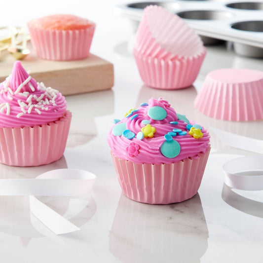 Heavy Duty Pink Cupcake Liners Standard Muffin Baking Cups 150pcs