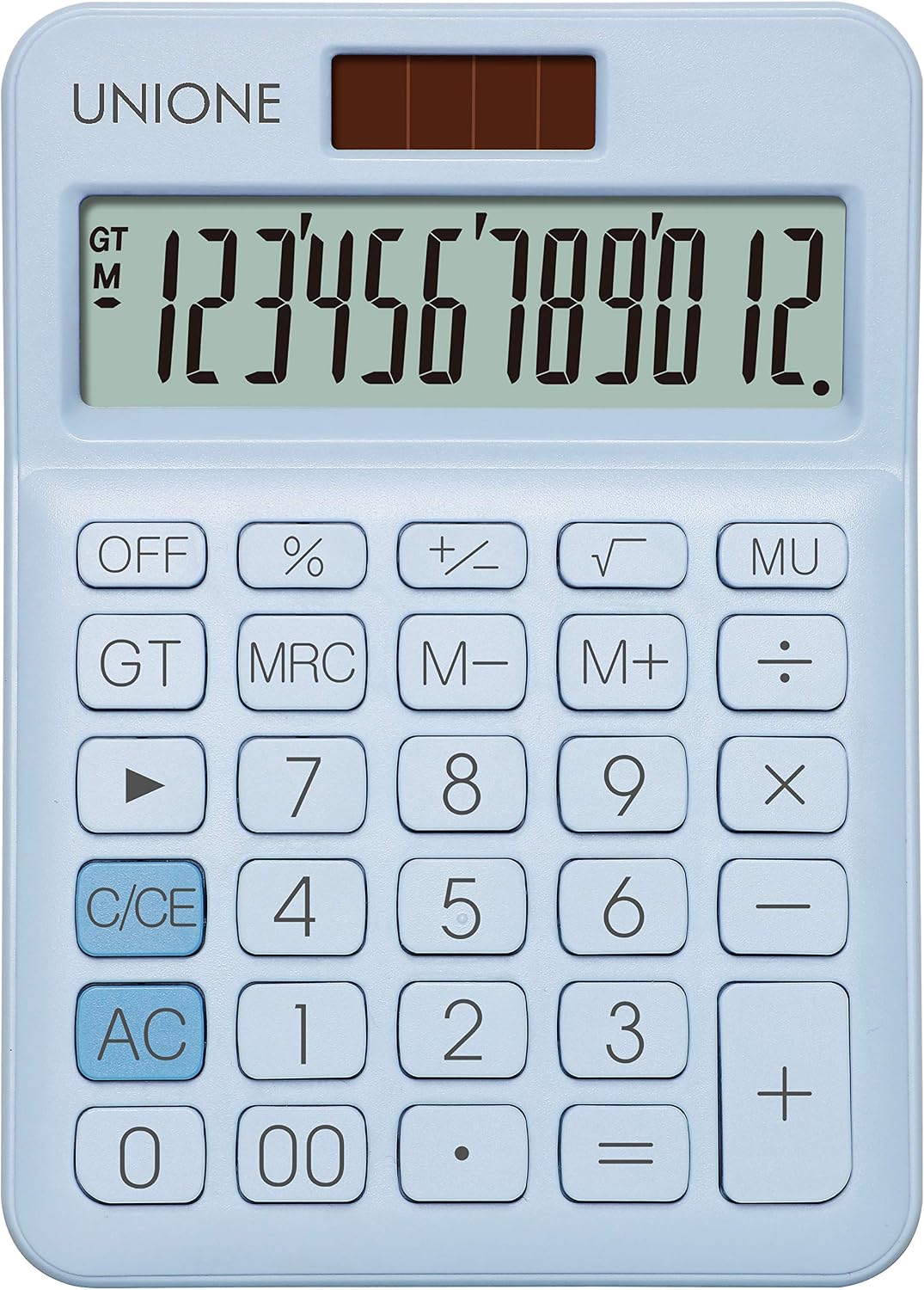 Pink Calculator with a Bright LCD, Dual Power Handheld Desktop. Business, Office, High School