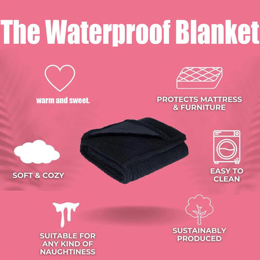 Waterproof Romance Blanket, The Waterproof Blanket, Couples Pet Blankets for Dog Cat (Pink,M (40 in * 57 in))