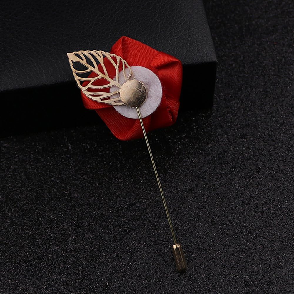 Gentleman's Essentials Premium Handmade Flower Lapel Pin Boutonniere