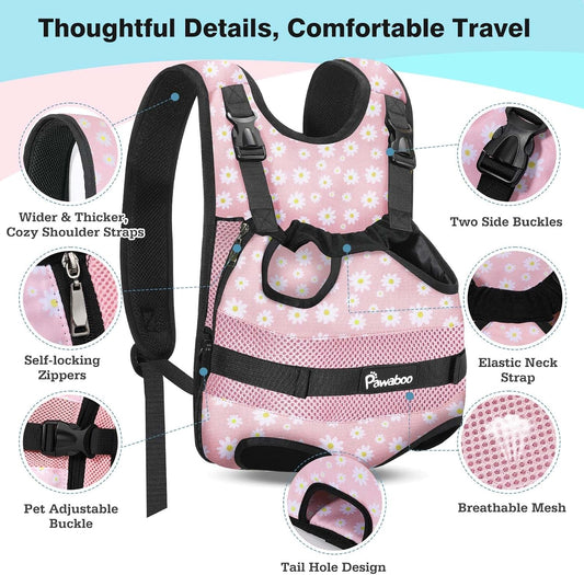 Pet Front Carrier Backpacks for Small Medium Dogs