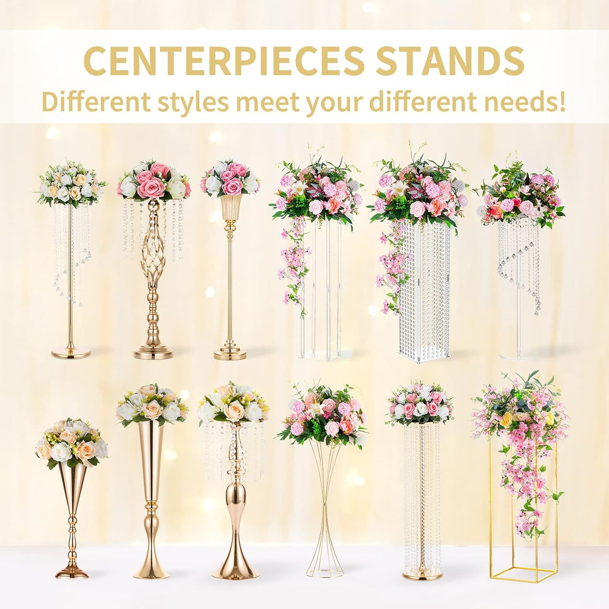 Pink Flower Centerpieces for Tables: 2 Pcs Artificial Rose Ball