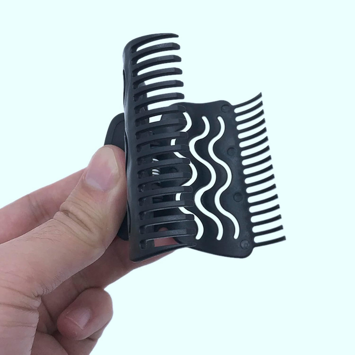 6pcs/set Detachable Handle Hair Roller Brush with Positioning Clips Aluminum Ceramic Barrel Curler Comb for Fine, Thick Hair - Pink