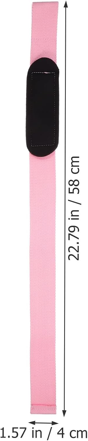 GANAZONO 2pcs Pink Weightlifting Wrist Straps for Women, Anti-slip Training Grip Strap with Wrist Support for Gym Deadlift and Pull-up Fitness