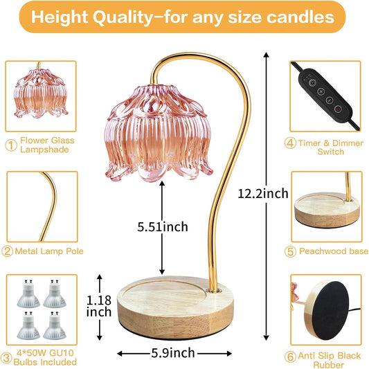 Candle Warmer Lamp with Timer, Christmas Birthday Gifts for Women