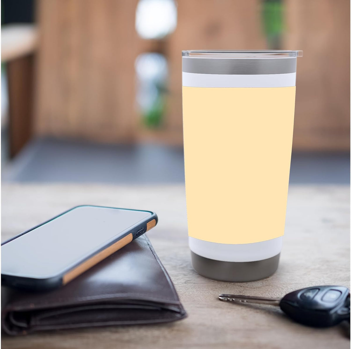 Peach Color Stainless Steel Insulated Tumbler