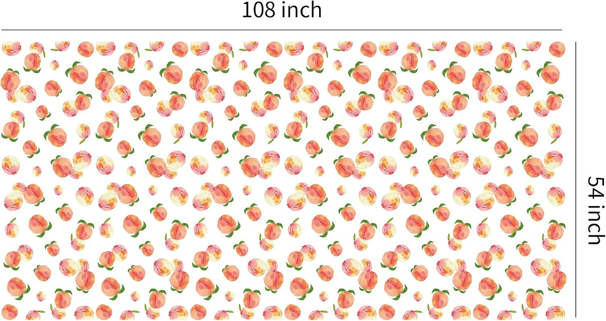 Peach Decorations Supplies Party Tablecloth, 4 Pcs, 54in x 108in