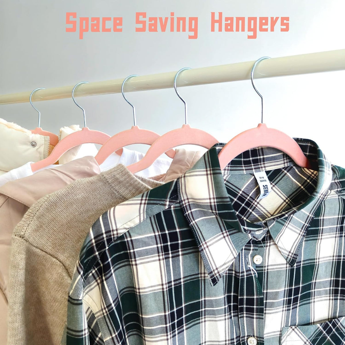 Pink Velvet Hangers 30 Pack, Adult Hangers Anti-Slip Slim Space Saving Hangers with 360° Swivel Hook, 17.5 Inch Clothes Hangers for Coats,Sweater,Jackets,Dresses, Shirts, Suits & T-Shirts