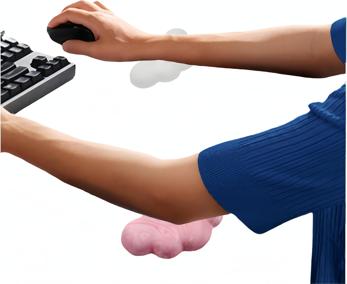 Elbow Rest Pads for Desk, Nail Tech Memory Foam Arm Rest 2 Pack