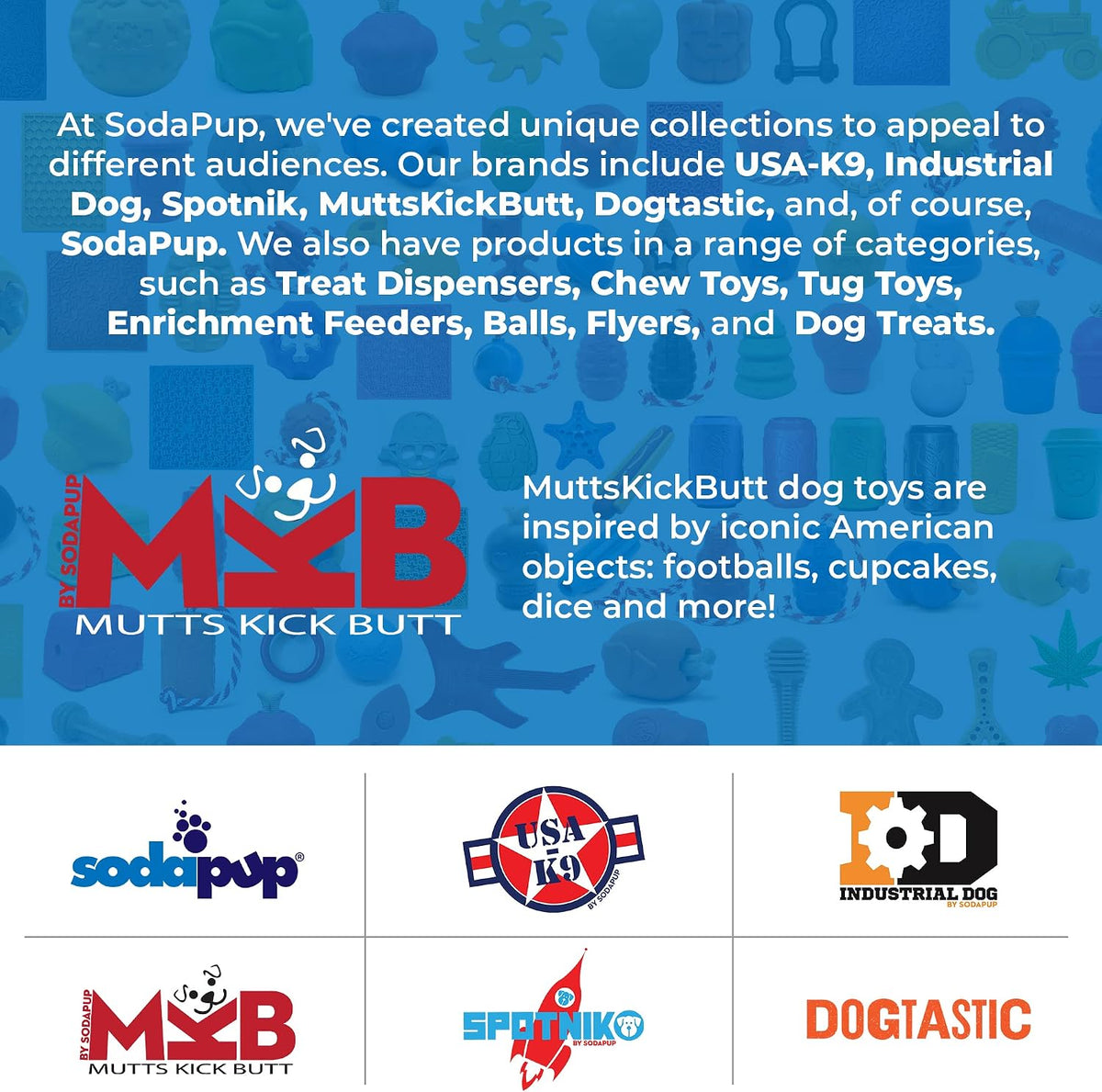 MuttsKickButt Magnum Skull – Dog Treat Dispenser & Chew Toy Made in USA from Our Most Durable Non-Toxic, Pet-Safe, Food Safe Natural Rubber for Mental Stimulation, Problem Chewing, & More