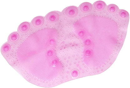 Anti-Slip Bathroom Mat with Suction Cups Non-Slip PVC Bath Rug for Shower Stall and Floor Pink and Wearproof Design for Home Use