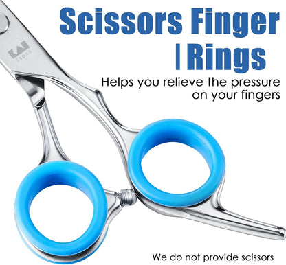 20 Pieces Scissors Finger Rings Silicone Pet Shears Finger Rings rubber finger dog hair scissors for Grooming Scissors Pet Hair Shears