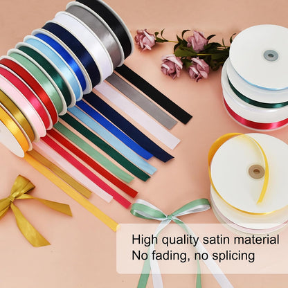 7/8 Inch x 100yds Pink Satin Ribbon Valentine Gift Wrapping Ribbons