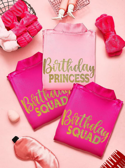 24 Pcs Sleepover Party Supplies for Girls Birthday Party, Size 8, Pink