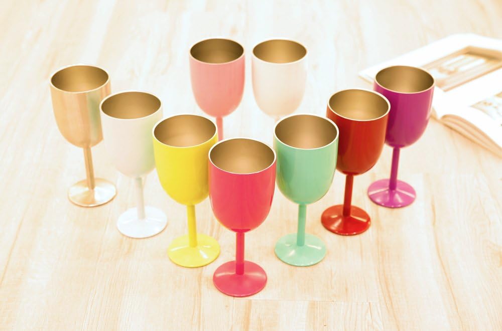 Stainless Steel Wine Glasses Cups.Double Walled Vacuum Insulated Wine Tumbler With Lid and Straw.Friendship,Christmas,Birthday Gifts for Women Men Friends Dad Mom(10oz Light Pink)