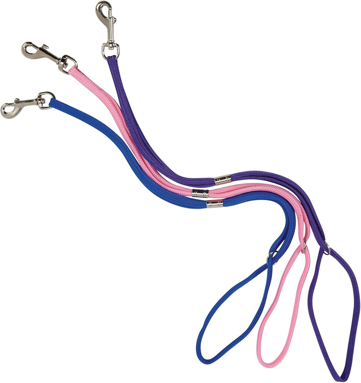 Deluxe Grooming Loops - Versatile Nylon Loops to Secure Dogs on Tabletops While Grooming - 24", 4-Pack Black, Blue, Purple and Pink