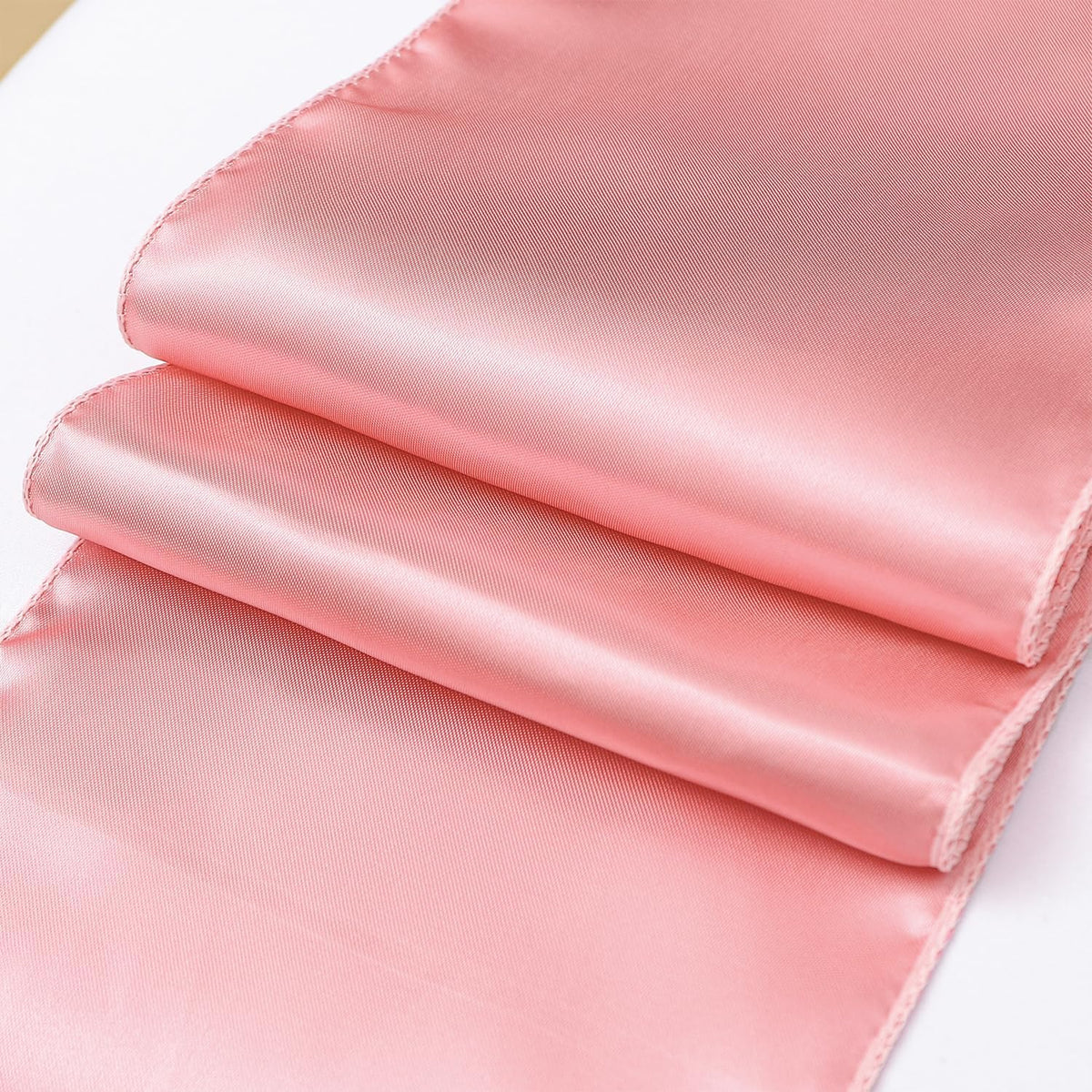 Pack of 50 Satin Dusty Pink Chair Sashes Bows 7 X 108 Inch Universal Chair Ribbons for Wedding Ceremony Party Banquet Restaurant Event Chair Decorations - Dusty Pink Chair Sashes 50 Pack