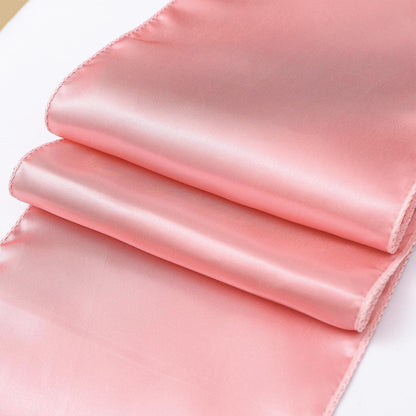 Pack of 50 Satin Dusty Pink Chair Sashes Bows 7 X 108 Inch Universal Chair Ribbons for Wedding Ceremony Party Banquet Restaurant Event Chair Decorations - Dusty Pink Chair Sashes 50 Pack
