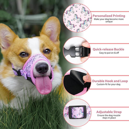 Soft Dog Muzzle for Medium Large Dogs to Anti Biting Chewing