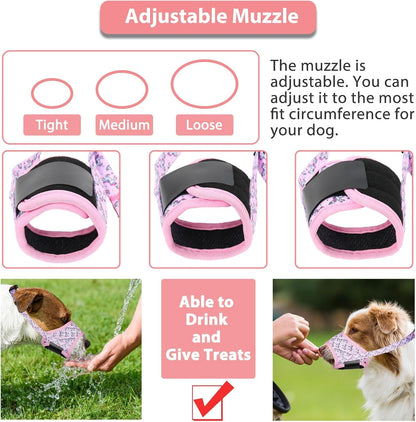 Soft Dog Muzzle for Medium Large Dogs to Anti Biting Chewing