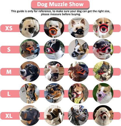 Soft Dog Muzzle for Medium Large Dogs to Anti Biting Chewing