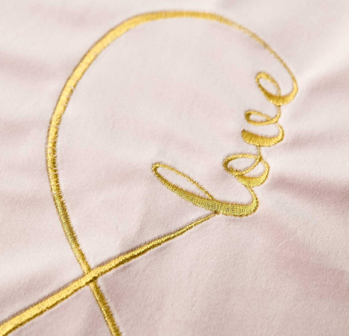 Embroidered Pink Infinity Love Decorative Throw Pillow Cover, Lumbar Love Pillow Cover 12 Inches x 20 Inches Cover Only
