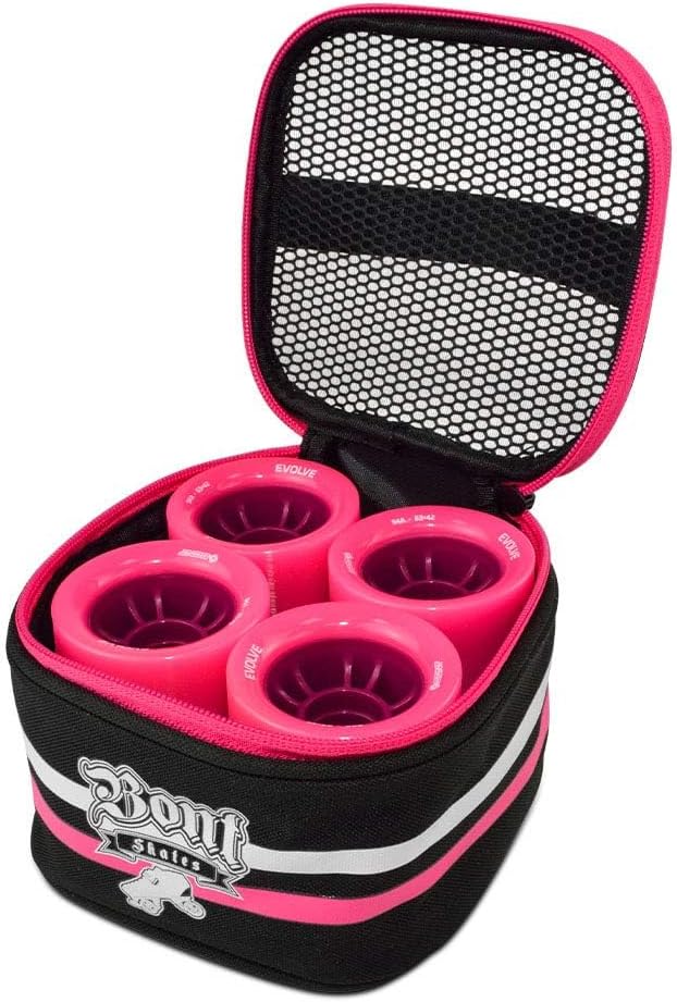 Skates - Quad Roller Skate Wheel Bag Holder - Fits 8 Wheels