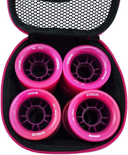 Skates - Quad Roller Skate Wheel Bag Holder - Fits 8 Wheels