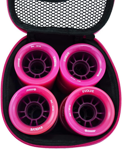 Skates - Quad Roller Skate Wheel Bag Holder - Fits 8 Wheels