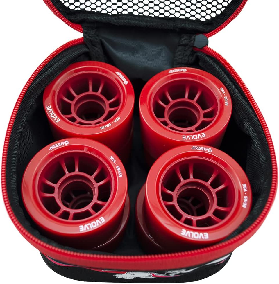 Skates - Quad Roller Skate Wheel Bag Holder - Fits 8 Wheels