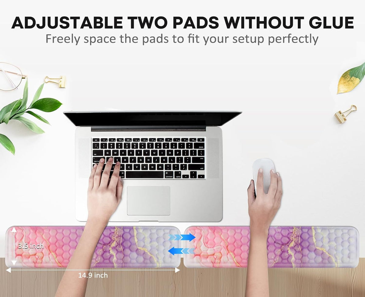L-Shaped Desk Elbow Pad for Desk,Memory Foam Elbow Support Pad 2Pack