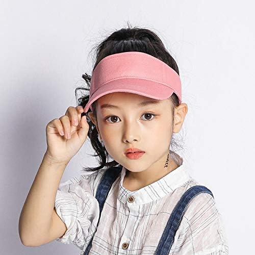 Toddlers Kids Visor-Sun-Hat Cotton Sport Visor Cap Adjustable for Ages 2-6Y