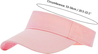 Toddlers Kids Visor-Sun-Hat Cotton Sport Visor Cap Adjustable for Ages 2-6Y