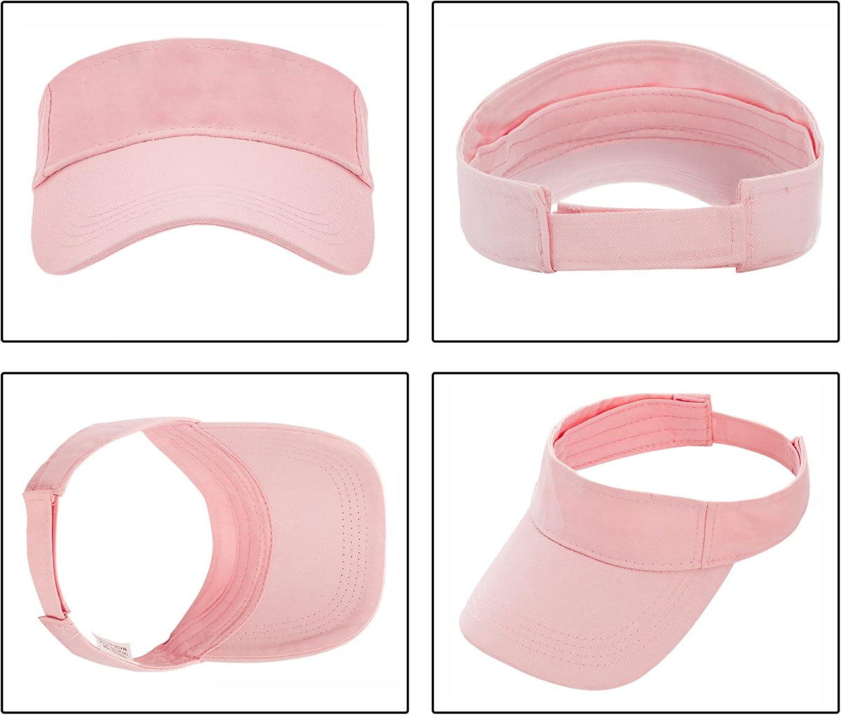 Toddlers Kids Visor-Sun-Hat Cotton Sport Visor Cap Adjustable for Ages 2-6Y