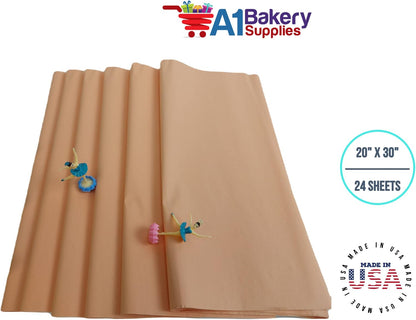 Gift Wrapping Tissue Paper 20x30 24 Pack (Peach)